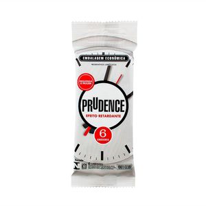 PRUDENCE SACHE PRESERVATIVO LUBRIFICADO RETARDANTE x 6