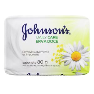 JOHNSONS SABONETE BARRA DAILY CARE ERVA DOCE 80 G x 1