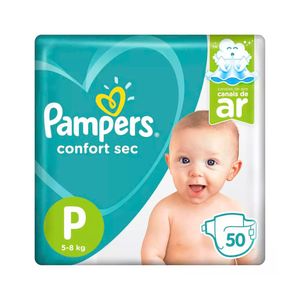 PAMPERS FRALDA CONFORT SEC MEGA P x 50
