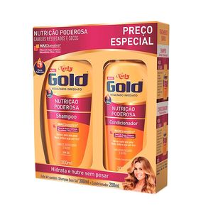 NIELY GOLD SHAMPOO KIT SHAMPOO + CONDICIONADOR NUTRICAO PODEROSA 500 ML x 1