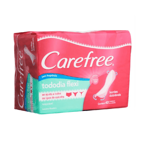 CAREFREE ABSORVENTE PROTETOR DIARIO TODO DIA FLEXI NEUTRALIZA ODORES SEM PERFUME x 40