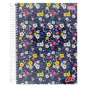 Caderno Capa Dura Espiral Feminino Tilibra D+ 200Mm X 275Mm 200 Folhas