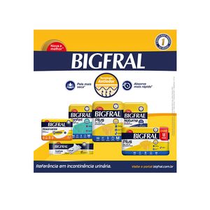 BIGFRAL DERMA PLUS FRALDA GERIATRICA NOTURNA TAMANHO M x 8