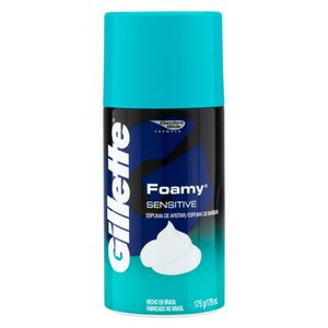 GILLETTE FOAMY ESPUMA DE BARBEAR PELE SENSIVEL 175 G x 1