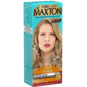 MAXTON KIT COLORACAO CREME 9.0 LOIRO MUITO CLARO x 1