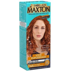 TINTURA MAXTON KIT CREME COLORACAO 7.44