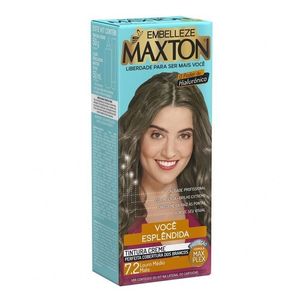 MAXTON KIT CREME COLORACAO 7.2 LOURO MEDIO MATE x 1