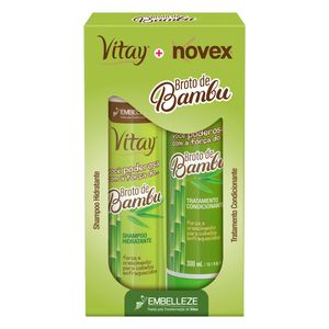 NOVEX KIT BROTO DE BAMBU SHAMPOO 300ML+CONDICIONADOR DE TRATAMENTO 300ML x 1