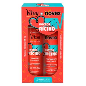 NOVEX KIT DOCTOR RICINO SHAMPOO + CONDICIONADOR 300ML CADA 600 ML x 1