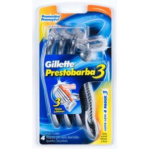 Aparelho De Barbear Gillette Prestobarba 3 4 Unidades