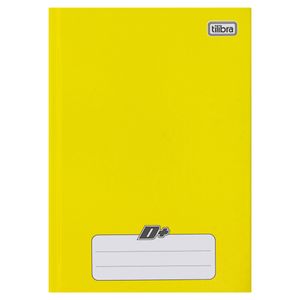 Caderno Capa Dura Brochura Amarelo Tilibra D+ 140Mm C/200Mm 48 Folhas