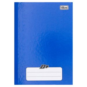 Caderno Capa Dura Brochura Azul Tilibra D+ 140Mm C/200Mm 48 Folhas