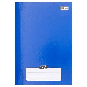 Caderno Capa Dura Brochura Azul Tilibra D+ 140Mm C/200Mm 96 Folhas