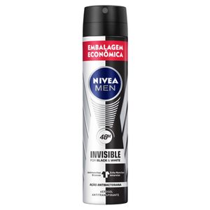 NIVEA MEN AEROSOL INVISIBLE BLACK E WHITE LEVE 200ML PAGUE 150ML 200 ML x 1