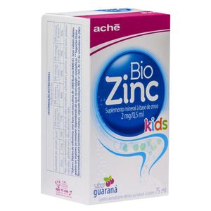 BIOZINC SOLUCAO ORAL KIDS 2MG 75 ML x 1 (/5ML)