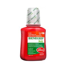 Benegrip Multi Solucao Oral Sabor Frutas Vermelhas Com 240ml