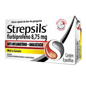 STREPSILS PASTILHA MEL E LIMAO 8.75MG x 8