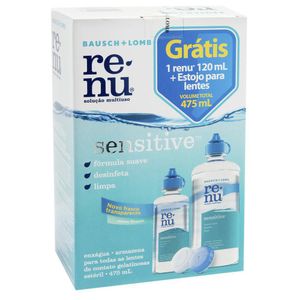 RENU SENSITIVE KIT SOLUCAO MULTIUSO 355+120ML 475 ML x 1