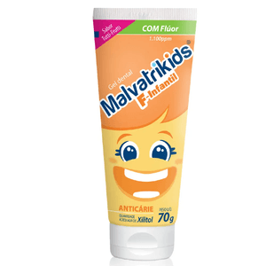 MALVATRIKIDS GEL DENTAL F-INFANTIL ANTICARIE TUTTI-FRUTTI DE 4/7 ANOS 70 G x 1