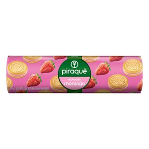 PIRAQUE BISCOITO RECHEADO MORANGO 160 G x 1
