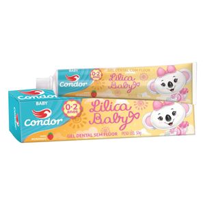 CONDOR BAMBINOS GEL DENTAL LILICA BABY 0/2 ANOS MORANGO 50 G x 1