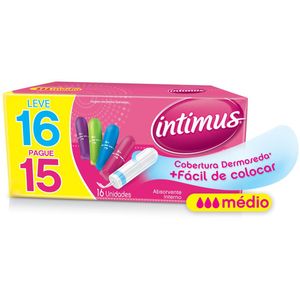 INTIMUS GEL ABSORVENTE INTIMO MEDIO x 16