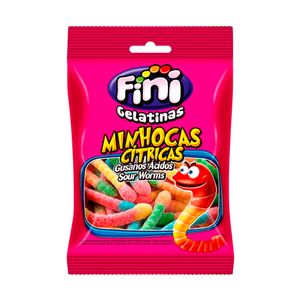 FINI GELATINAS BALA GELATINA MINHOCAS CITRICA 100 G x 1