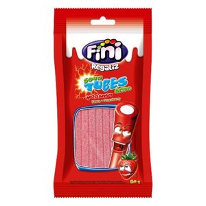 FINI REGALIZ BALA REGALIZ TUBES MORANGO CITRICO 80 G x 1
