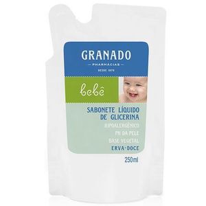 GRANADO BEBE SABONETE LIQUIDO REFIL ERVA DOCE 250 ML x 1