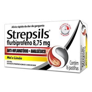 STREPSILS PASTILHA MEL E LIMAO 8.75MG x 16