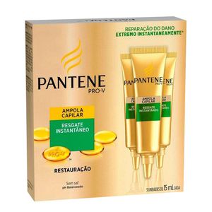 PANTENE P SHAMPOO AMPOLA DE TRATAMENTO GOLD RESGATE INSTANTANEO 15 ML x 3