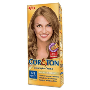CORETON TINTURA CREME LOIRO CLARO DOURADO 8.3 50 G x 1