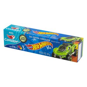CONDOR BAMBINOS GEL DENTAL HOT WHEELS 2/5 ANOS TUTTI-FRUTTI 50 G x 1