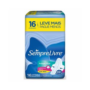 SEMPRE LIVRE ABSORVENTE FIT LEVE 16 PAGUE 14 x 16