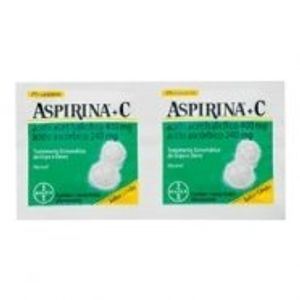 ASPIRINA C COMPRIMIDO EFERVESCENTE MORANGO 50X2 400MG x 100