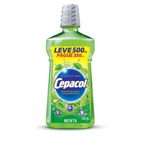 Enxaguante Bucal Cepacol Menta Intense Leve 500Ml Pague 350Ml