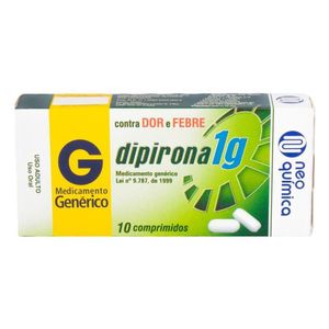 DIPIRONA SODICA MG COMPRIMIDO 1G x 10