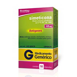 Simeticona Biossintética Genérico 125Mg Com 10 Comprimidos