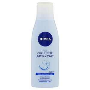 NIVEA VISAGE LEITE LIMPEZA+TONICO 2X1 200 ML x 1