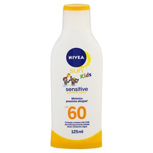 NIVEA SUN KIDS LOCAO BLOQUEADOR FPS60 SENSITIVE PURE 125 ML x 1