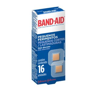 BAND AID CURATIVOS PEQUENOS FERIMENTOS MAIS DISCRETO x 16