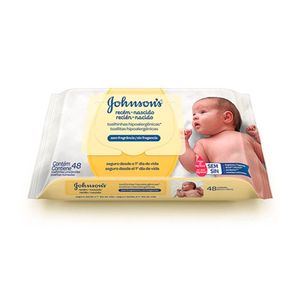 JOHNSONS BABY LENCO UMEDECIDO RECEM NASCIDO x 48