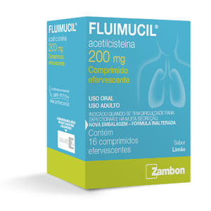 FLUIMUCIL COMPRIMIDO EFERVESCENTE 200MG x 16