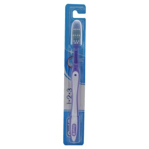 ORAL-B 1 2 3 ESCOVA DENTAL LIMPEZA BRILHANTE 40 MEDIA x 1