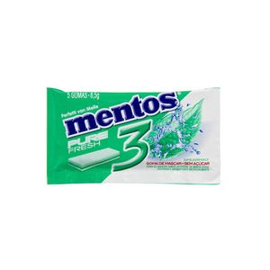 MENTOS GOMA DE MASCAR PURE FRESH 3 SPEARMINT COM 5 UNIDADES 8.5 G x 1