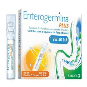 Probiotico Enterogermina Plus 5 frascos de 5ml