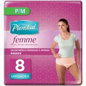 PLENITUD FEMME ROUPA INTIMA INCONTINENCIA MODERADA P/M x 8