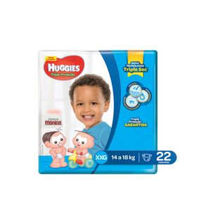 HUGGIES FRALDA DESCARTAVEL TRIPLA PROTECAO JUMBO TAMANHO XXG x 22