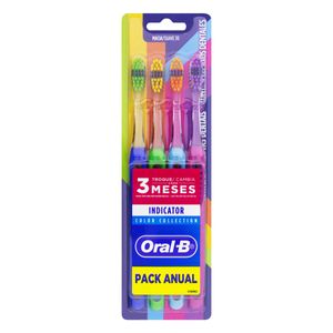 ORAL-B INDICATOR ESCOVA DENTAL COLECAO COLLOR x 4