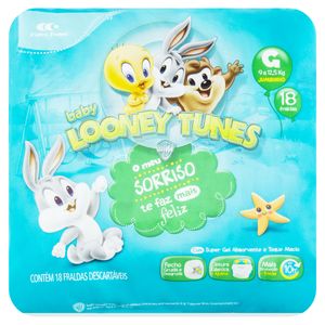 LOONEY TUNES FRALDA JUMBINHO TAMANHO G x 18